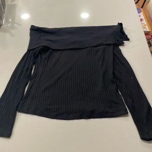Anthropologie off shoulder ribbed top